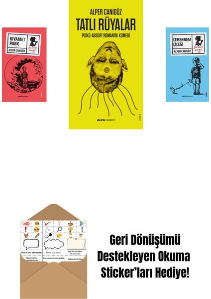 Kıyamet Park + Tatlı Rüyalar + Cehennem Çiçeği + Okuma Sticker'ları