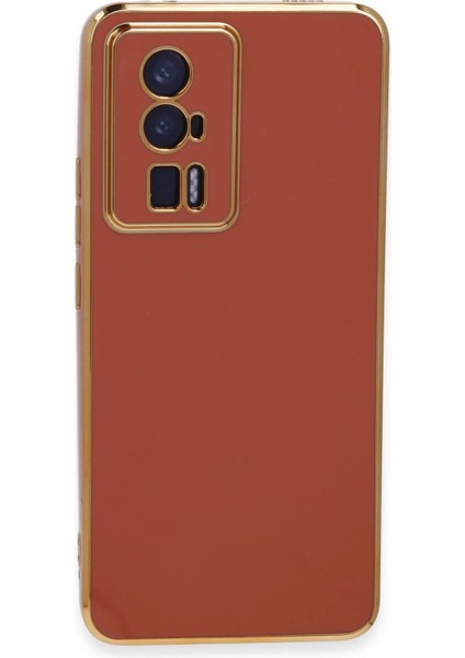 Newface Xiaomi Poco F5 Pro Kılıf Volet Silikon - Kırmızı