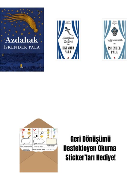 Azdahak + Jennifer’ın Düğünü (Ciltli) + Nizamülmülk (Ciltli) + Okuma Sticker'ları