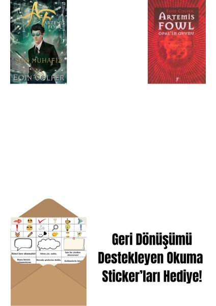 Artemis Fowl 8 - Son Muhafız + Artemis Fowl 4 - Opal’in Oyunu + Okuma Sticker'ları