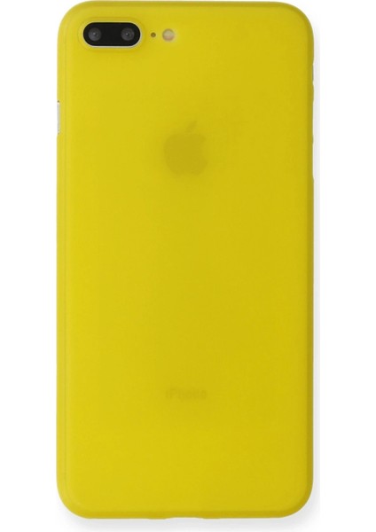 Newface iPhone 7 Plus Kılıf Pp Ultra Ince Kapak - Sarı
