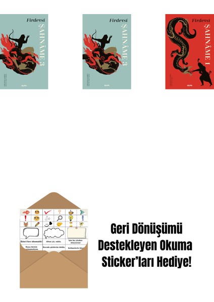 Şahnâme 3 (Ciltli) + Şahnâme 3 + Şahnâme 1 (Ciltli) + Okuma Sticker'ları