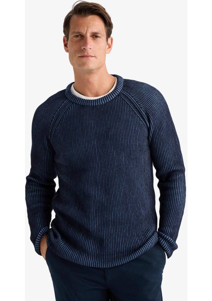 Standart Fit Bisiklet Yaka Triko Kazak E0992AX24WN modelleri