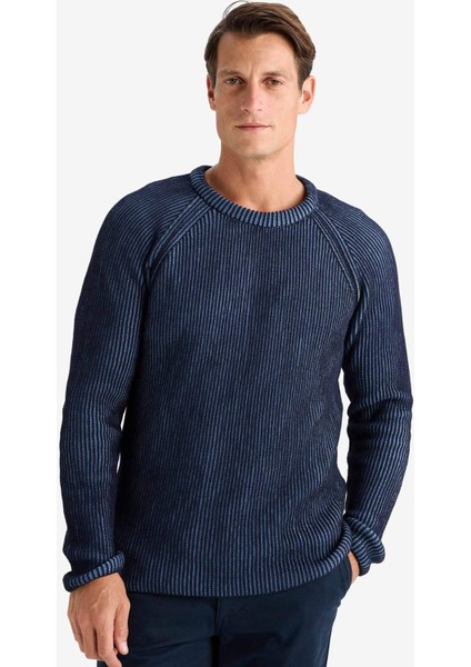 Standart Fit Bisiklet Yaka Triko Kazak E0992AX24WN fırsatları