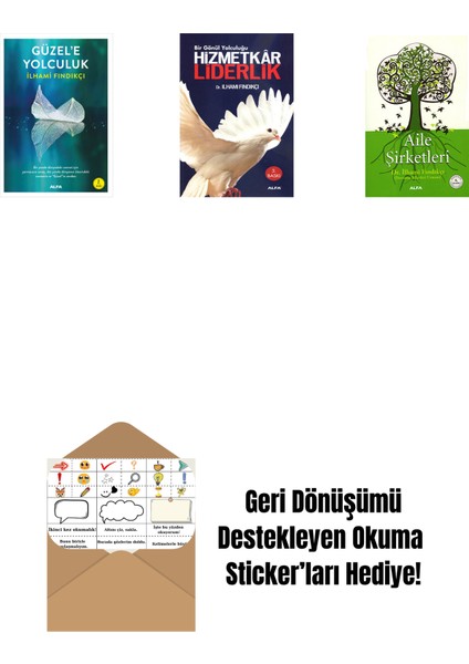 Güzel'e Yolculuk + Hizmetkâr Liderlik + Aile Şirketleri + Okuma Sticker'ları