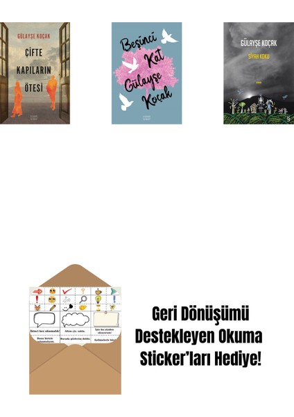 Çifte Kapıların Ötesi + Beşinci Kat + Siyah Koku + Okuma Sticker'ları