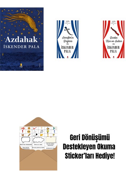 Azdahak + Jennifer’ın Düğünü (Ciltli) + Darbe: Kan ve Sultan (Ciltli) + Okuma Sticker'ları