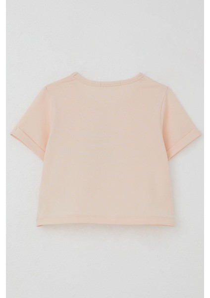 Kız Çocuk Şortlu Takım Yaz Temalı Karpuz Dilimi Baskılı 3-8 Yaş, Pudra fırsatları