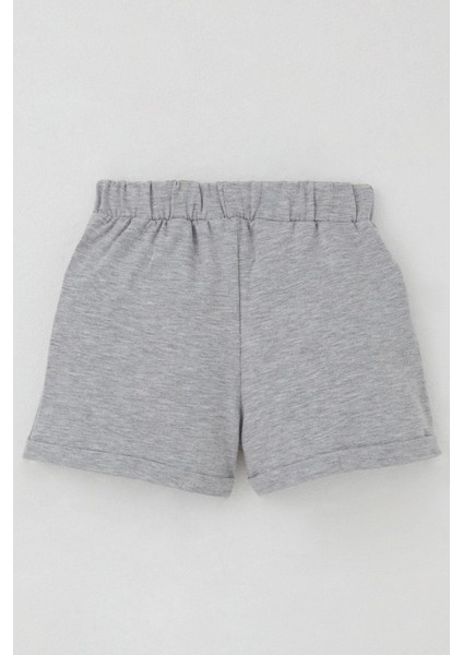 Kız Çocuk Şortlu Takım Yaz Temalı Karpuz Dilimi Baskılı 3-8 Yaş, Pudra indirimleri