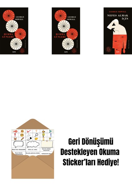Burma Günleri (Ciltli) + Burma Günleri + Nefes Almak Için (Ciltli) + Okuma Sticker'ları