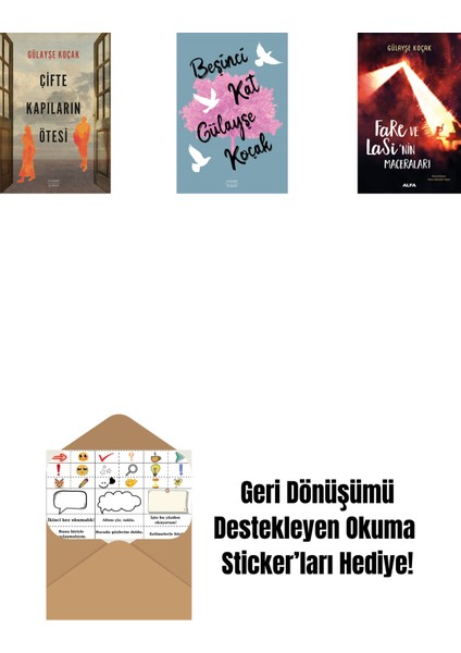 Çifte Kapıların Ötesi + Beşinci Kat + Fare ve Lasi'nin Maceraları + Okuma Sticker'ları