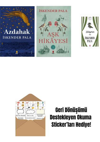 Azdahak + Aşk Hikâyesi + Süleyman (Ciltli) + Okuma Sticker'ları