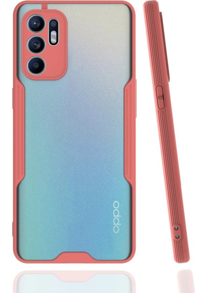 Newface Oppo Reno 6 Kılıf Platin Silikon - Pembe