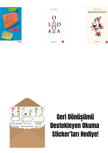 Kırmızıyı Sevenler Derneği + Aloda + Halifeler Köyü + Okuma Sticker'ları