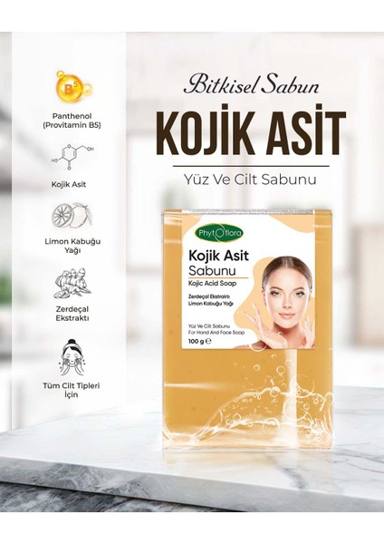 Kojic Asit Sabunu, Zerdeçal ve Kojik Asit Etkisi ile Leke Karşıtı Kojik Asit Sabunu