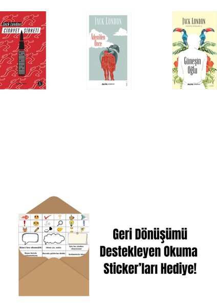 Cinayet Şirketi + Âdem'den Önce + Güneşin Oğlu + Okuma Sticker'ları