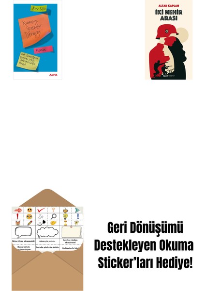 Kırmızıyı Sevenler Derneği + Iki Nehir Arası + Okuma Sticker'ları