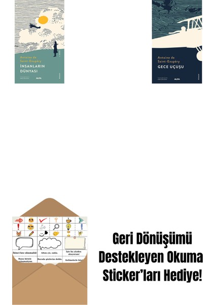 Insanların Dünyası + Gece Uçuşu + Okuma Sticker'ları