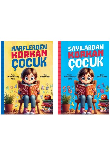 Harfleden Korkan Çocuk + Sayılardan Korkan Çocuk (2 Kitap) 1. Sınıf