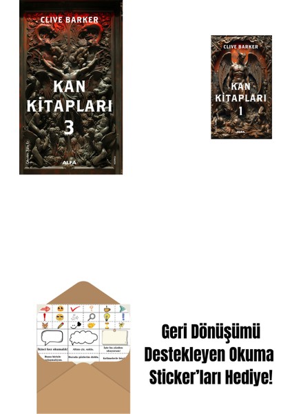 Kan Kitapları 3 + Kan Kitapları 1 + Okuma Sticker'ları