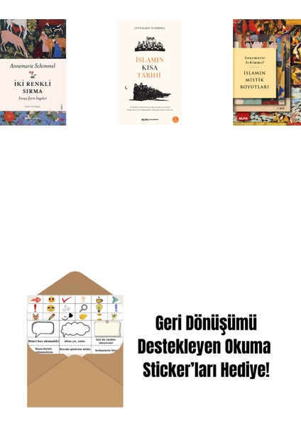 Iki Renkli Sırma + Islamın Kısa Tarihi + Islamın Mistik Boyutları + Okuma Sticker'ları
