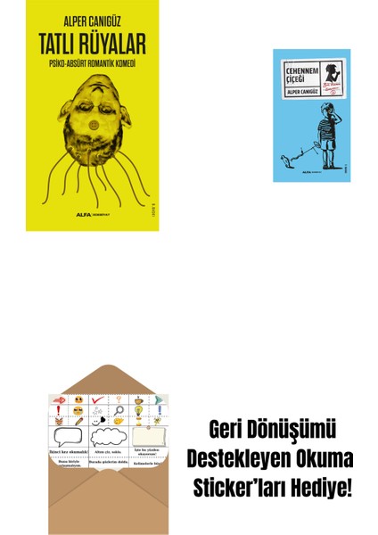 Tatlı Rüyalar + Cehennem Çiçeği + Okuma Sticker'ları