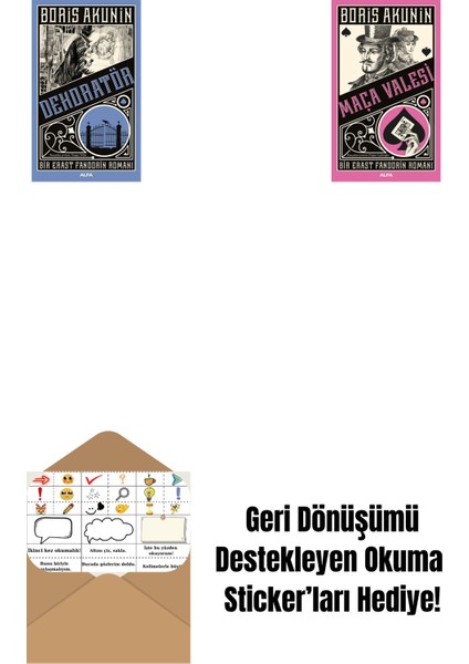 Dekoratör + Maça Valesi + Okuma Sticker'ları