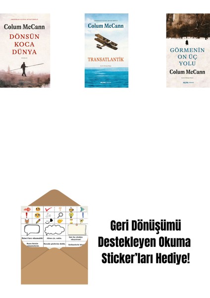 Dönsün Koca Dünya + Transatlantik + Görmenin On Üç Yolu + Okuma Sticker'ları