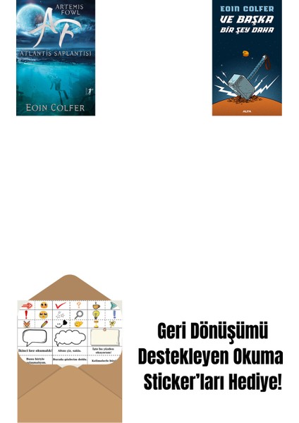 Artemis Fowl 7 - Atlantis Saplantısı + ve Başka Bir Şey Daha + Okuma Sticker'ları