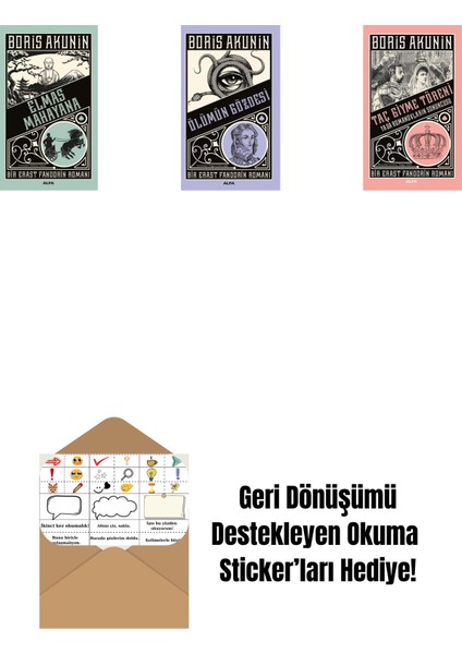 Elmas Mahayana + Ölümün Gözdesi + Taç Giyme Töreni + Okuma Sticker'ları