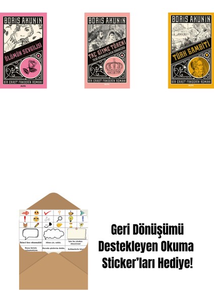 Ölümün Sevgilisi + Taç Giyme Töreni + Türk Gambiti + Okuma Sticker'ları