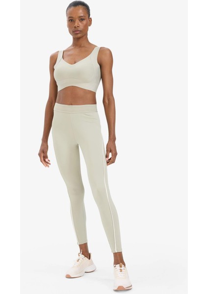 Fit Yüksek Bel Biye Detaylı Toparlayıcı Sporcu Tayt D7831AX25SP modelleri