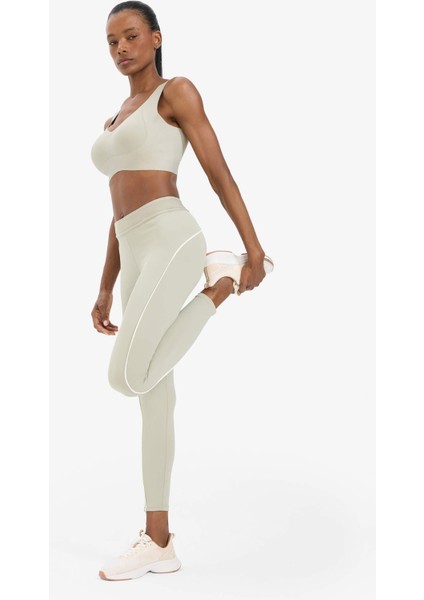 Fit Yüksek Bel Biye Detaylı Toparlayıcı Sporcu Tayt D7831AX25SP fırsatları