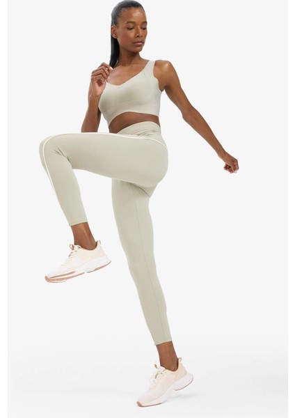 Fit Yüksek Bel Biye Detaylı Toparlayıcı Sporcu Tayt D7831AX25SP indirimleri