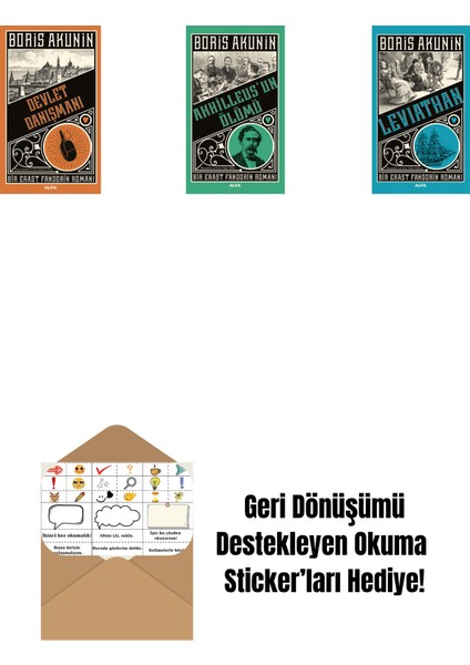 Devlet Danışmanı + Ahhilleus’un Ölümü + Leviathan + Okuma Sticker'ları