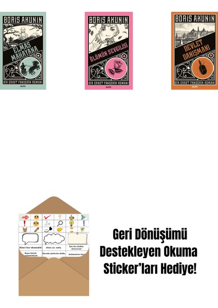 Elmas Mahayana + Ölümün Sevgilisi + Devlet Danışmanı + Okuma Sticker'ları
