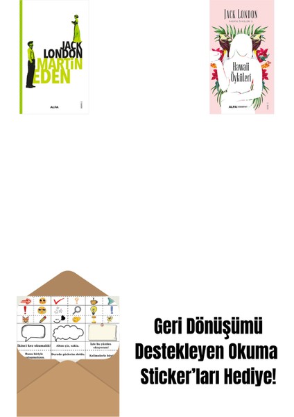 Martin Eden + Hawaii Öyküleri + Okuma Sticker'ları