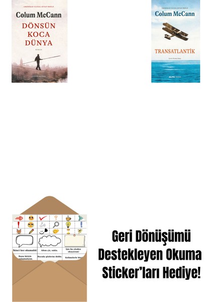 Dönsün Koca Dünya + Transatlantik + Okuma Sticker'ları