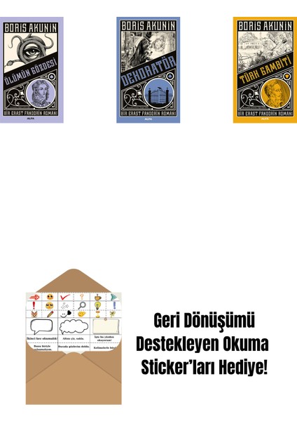 Ölümün Gözdesi + Dekoratör + Türk Gambiti + Okuma Sticker'ları