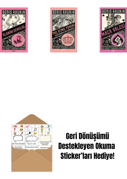Ölümün Sevgilisi + Taç Giyme Töreni + Maça Valesi + Okuma Sticker'ları