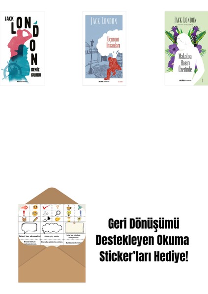 Deniz Kurdu + Uçurum Insanları + Makaloa Hasırı Üzerinde + Okuma Sticker'ları