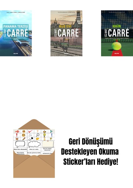 Panama Terzisi + Rus Evi + Hain + Okuma Sticker'ları