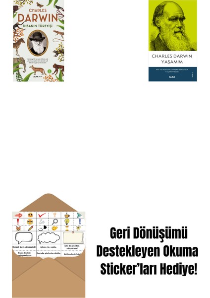 Insanın Türeyişi + Yaşamım + Okuma Sticker'ları