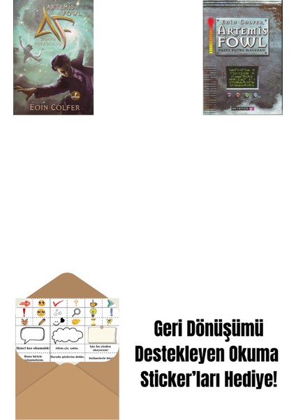 Artemis Fowl 6 - Zaman Paradoksu + Artemis Fowl 2 - Kuzey Kutbu Macerası + Okuma Sticker'ları