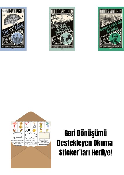 Yin ve Yang + Elmas Mahayana + Ahhilleus’un Ölümü + Okuma Sticker'ları