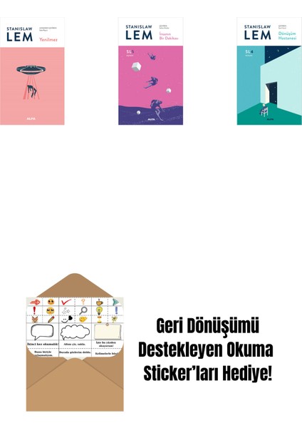 Yenilmez + Insanın Bir Dakikası (Sl5) + Dönüşüm Hastanesi (Sl4) + Okuma Sticker'ları