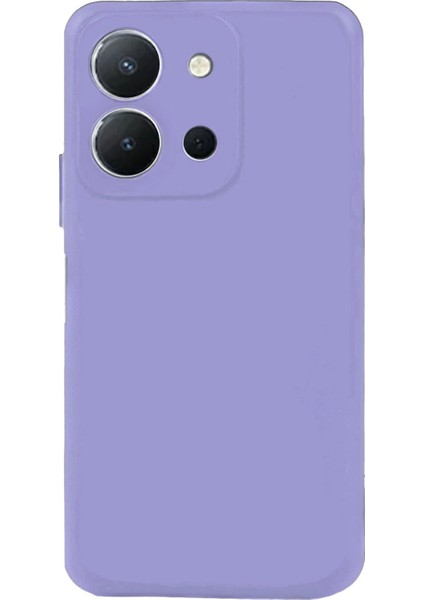 Newface Vivo Y36 Kılıf Nano Içi Kadife Silikon - Lila