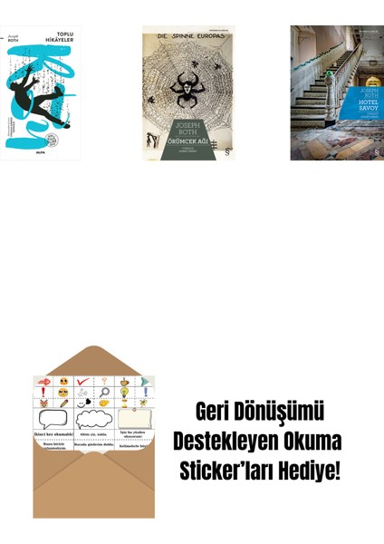 Toplu Hikayeler + Örümcek Ağı + Hotel Savoy + Okuma Sticker'ları