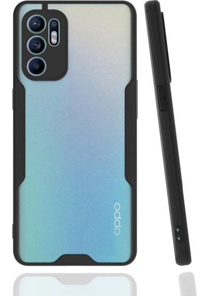 Newface Oppo Reno 6 Kılıf Platin Silikon - Siyah