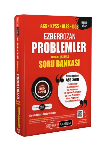 Ags Kpss Ales Dgs Ezberbozan Problemler Tamamı Çözümlü Soru Bankası